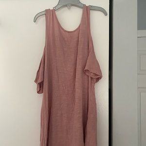 Forever 21 Pink off the shoulder straps tank top